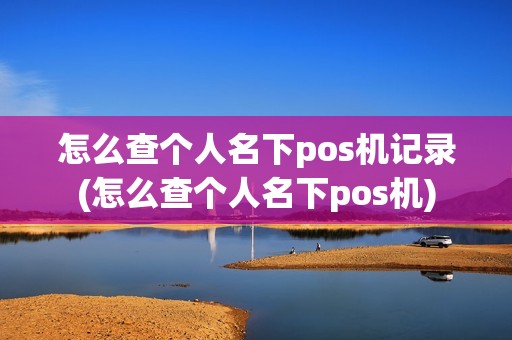 怎么查个人名下pos机记录(怎么查个人名下pos机)