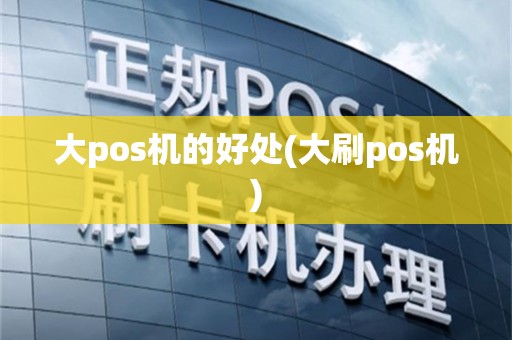 大pos机的好处(大刷pos机)