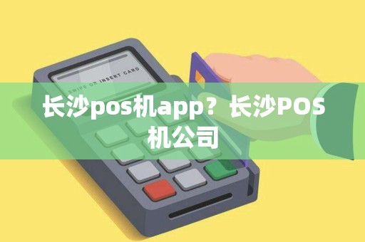 长沙pos机app？长沙POS机公司