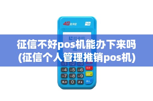 征信不好pos机能办下来吗(征信个人管理推销pos机)