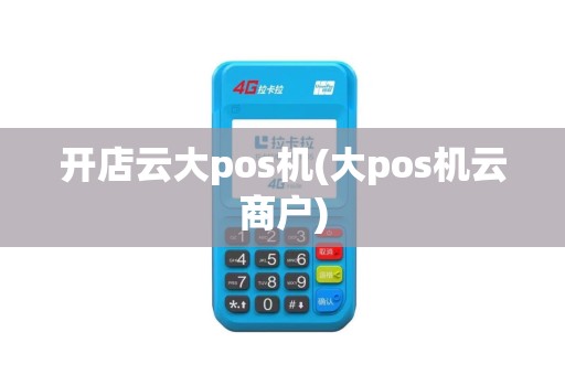 开店云大pos机(大pos机云商户)