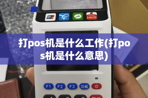 打pos机是什么工作(打pos机是什么意思)