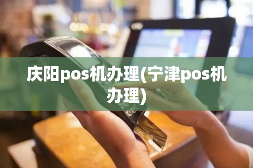 庆阳pos机办理(宁津pos机办理)