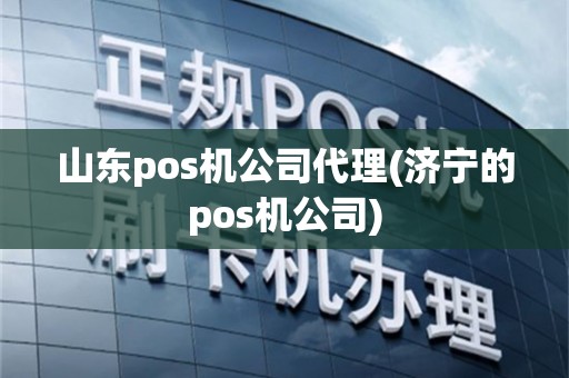山东pos机公司代理(济宁的pos机公司)
