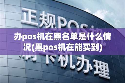办pos机在黑名单是什么情况(黑pos机在能买到)