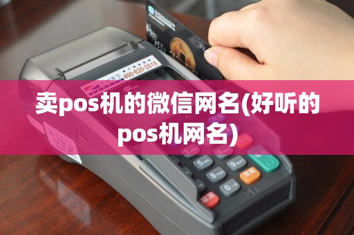 卖pos机的微信网名(好听的pos机网名)