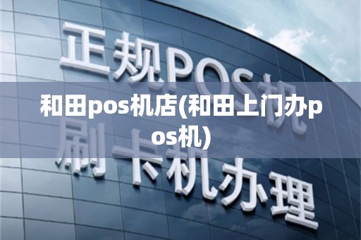 和田pos机店(和田上门办pos机)