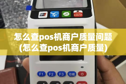 怎么查pos机商户质量问题(怎么查pos机商户质量)