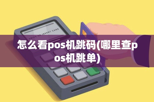 怎么看pos机跳码(哪里查pos机跳单)