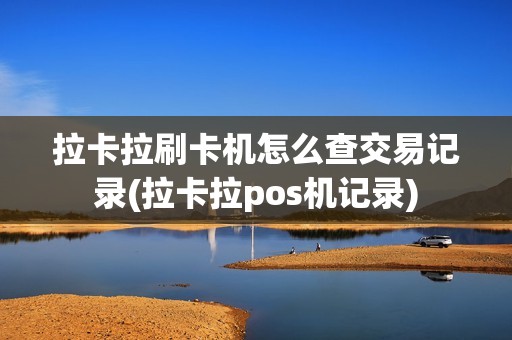 拉卡拉刷卡机怎么查交易记录(拉卡拉pos机记录)