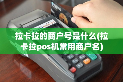 拉卡拉的商户号是什么(拉卡拉pos机常用商户名)