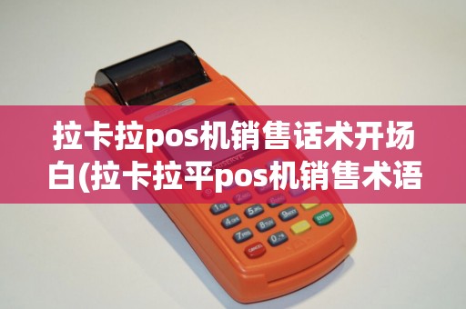 拉卡拉pos机销售话术开场白(拉卡拉平pos机销售术语)