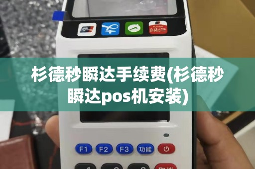 杉德秒瞬达手续费(杉德秒瞬达pos机安装)