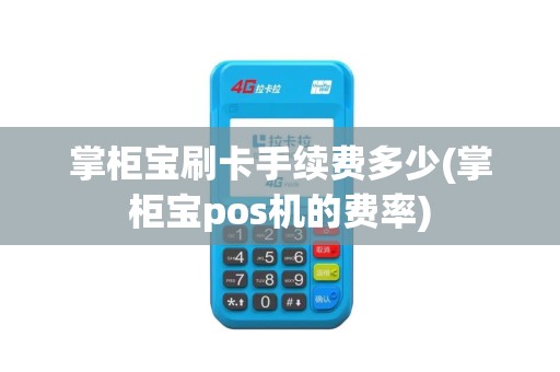 掌柜宝刷卡手续费多少(掌柜宝pos机的费率)