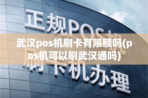 武汉pos机刷卡有限额吗(pos机可以刷武汉通吗)