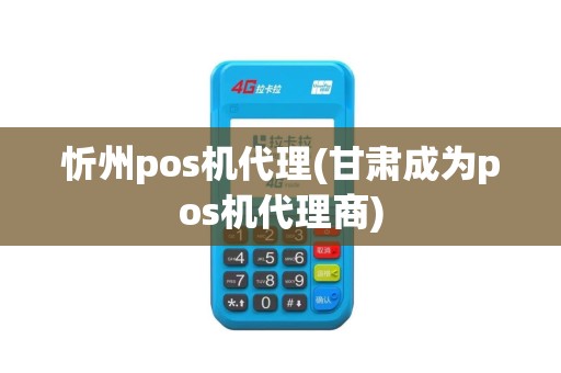 忻州pos机代理(甘肃成为pos机代理商)