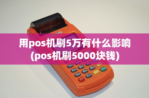 用pos机刷5万有什么影响(pos机刷5000块钱)