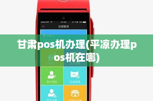 甘肃pos机办理(平凉办理pos机在哪)