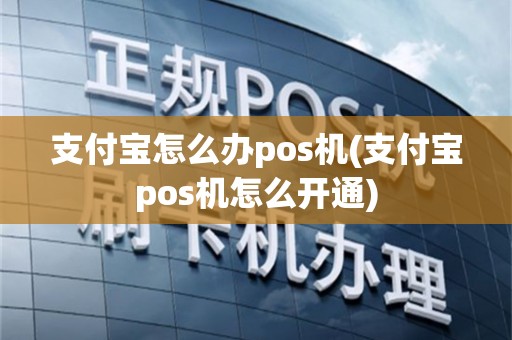 支付宝怎么办pos机(支付宝pos机怎么开通)