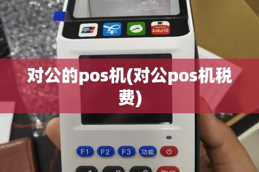 对公的pos机(对公pos机税费)