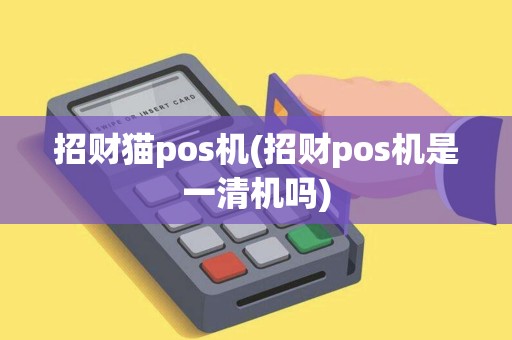 招财猫pos机(招财pos机是一清机吗)