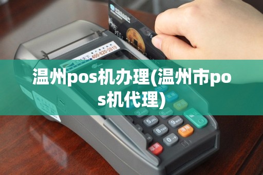温州pos机办理(温州市pos机代理)