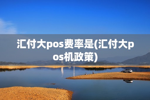 汇付大pos费率是(汇付大pos机政策)