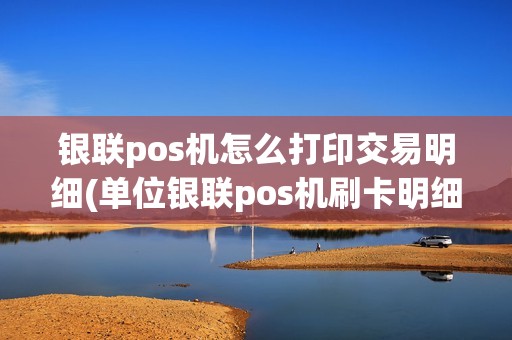 银联pos机怎么打印交易明细(单位银联pos机刷卡明细)
