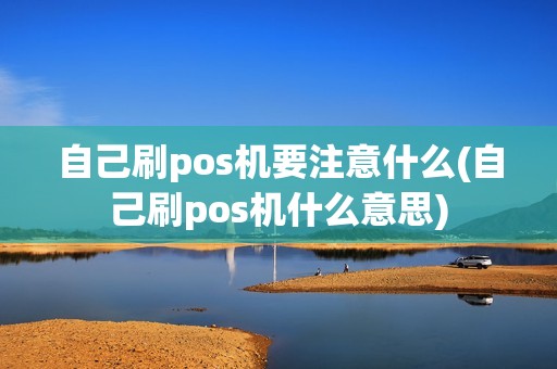 自己刷pos机要注意什么(自己刷pos机什么意思)
