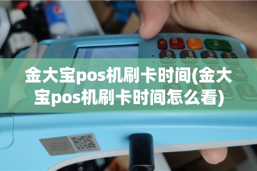 金大宝pos机刷卡时间(金大宝pos机刷卡时间怎么看)