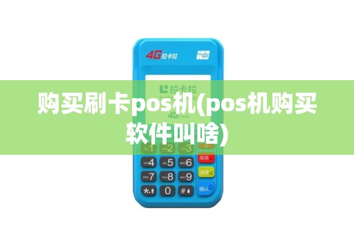 购买刷卡pos机(pos机购买软件叫啥)