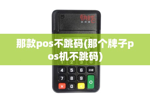 那款pos不跳码(那个牌子pos机不跳码)