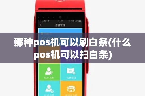 那种pos机可以刷白条(什么pos机可以扫白条)
