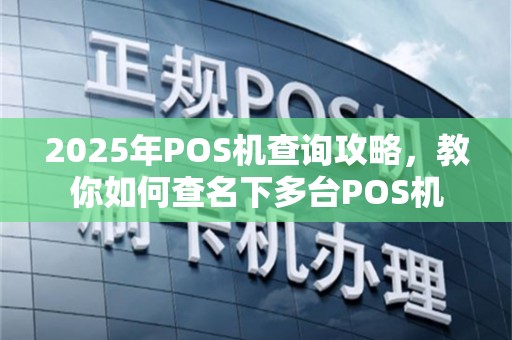 2025年POS机查询攻略，教你如何查名下多台POS机