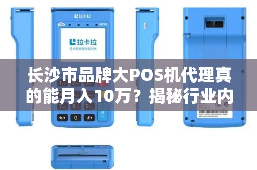 长沙市品牌大POS机代理真的能月入10万？揭秘行业内幕与避坑指南！
