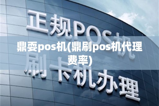 鼎耍pos机(鼎刷pos机代理费率)