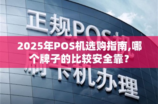 2025年POS机选购指南,哪个牌子的比较安全靠？