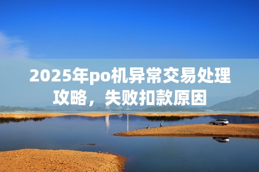 2025年po机异常交易处理攻略，失败扣款原因