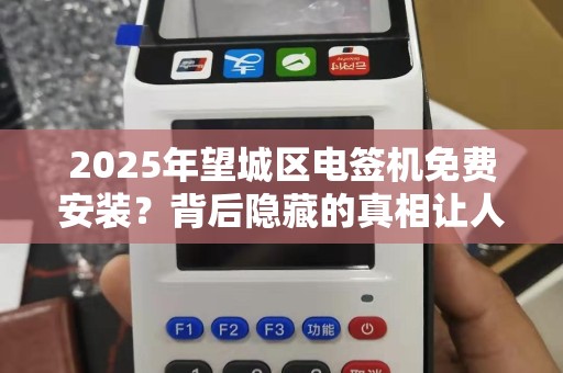 2025年望城区电签机免费安装？背后隐藏的真相让人震惊！