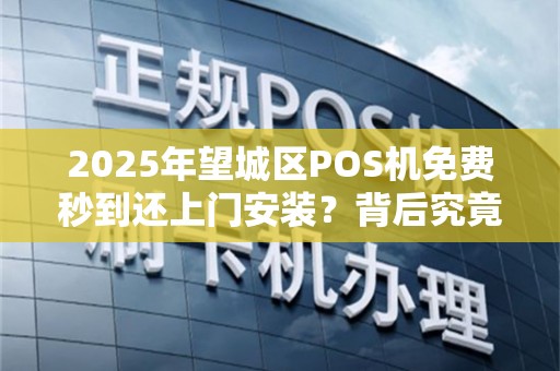 2025年望城区POS机免费秒到还上门安装？背后究竟藏着什么猫腻？