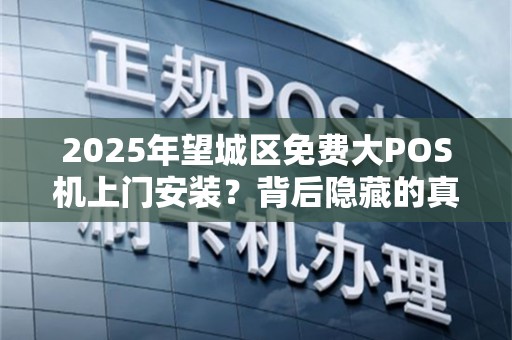 2025年望城区免费大POS机上门安装？背后隐藏的真相是什么？