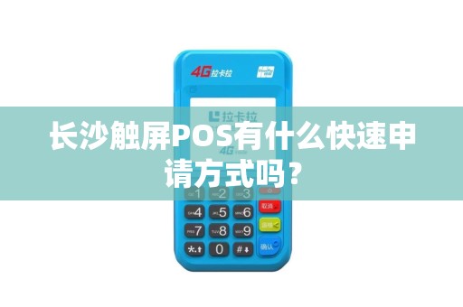 长沙触屏POS有什么快速申请方式吗？