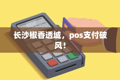 长沙椒香透城，pos支付破风！