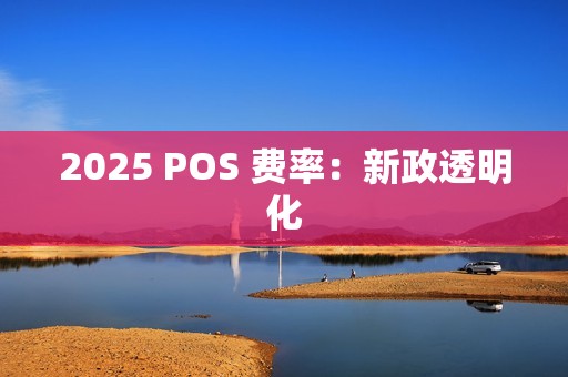 2025 POS 费率：新政透明化