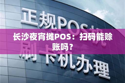 长沙夜宵摊POS：扫码能赊账吗？