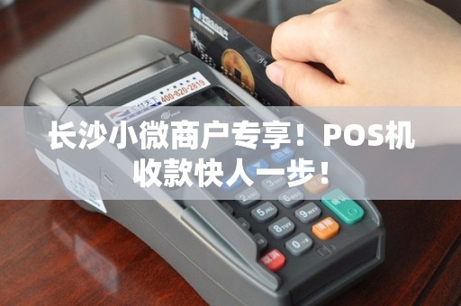 长沙小微商户专享！POS机收款快人一步！