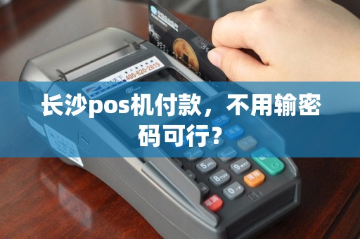 长沙pos机付款，不用输密码可行？