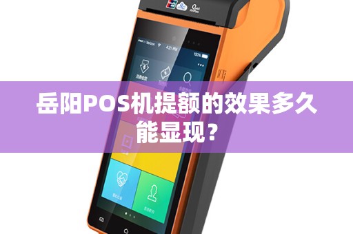 岳阳POS机提额的效果多久能显现？