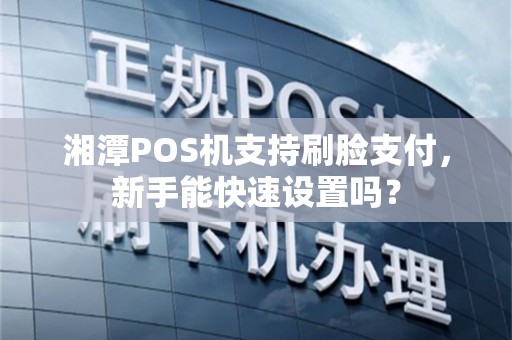 湘潭POS机支持刷脸支付，新手能快速设置吗？