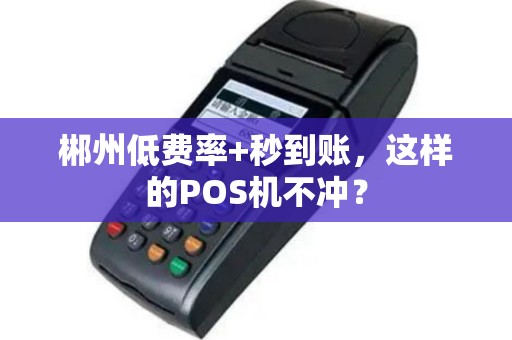 郴州低费率+秒到账，这样的POS机不冲？